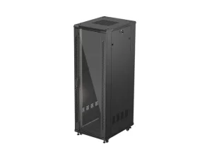 19" VOLNĚ STOJÍCÍ RACKOVÁ SKŘÍŇ 37U/600X800 (FLAT PACK) S PROSKLENÝMI DVEŘMI ČERNÁ LANBERG