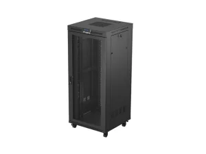 19" VOLNĚ STOJÍCÍ RACKOVÁ SKŘÍŇ 37U 800X800 ČERNÁ LCD PERFOROVANÁ DVÍŘKA LANBERG (PLOCHÉ BALENÍ)