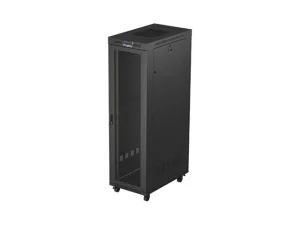 19" VOLNĚ STOJÍCÍ RACKOVÁ SKŘÍŇ 42U/600X1000 (FLAT PACK) SE SÍŤOVÝMI DVEŘMI LCD ČERNÁ LANBERG V2