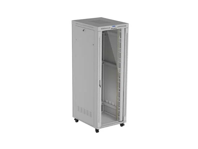 19" VOLNĚ STOJÍCÍ RACKOVÁ SKŘÍŇ 47U 800X1000 ŠEDÉ PROSKLENÉ DVEŘE LCD LANBERG (FLAT PACK) V2