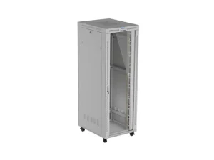 19" VOLNĚ STOJÍCÍ RACKOVÁ SKŘÍŇ 47U 800X1000 ŠEDÉ PROSKLENÉ DVEŘE LCD LANBERG (FLAT PACK) V2