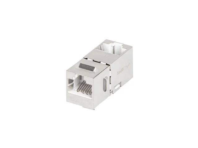 PRŮCHODOVÝ KONEKTOR KEYSTONE RJ45->RJ45 CAT.6 FTP 90 LANBERG