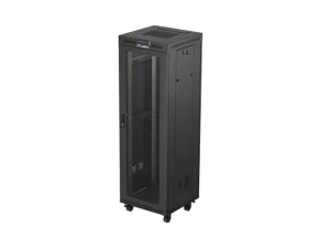 19" VOLNĚ STOJÍCÍ RACKOVÁ SKŘÍŇ 37U 600X600 ČERNÁ LCD S PERFOROVANÝMI DVEŘMI LANBERG (PLOCHÉ BALENÍ)