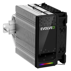 EVOLVEO QuietCool5, CPU chladič, 6x heatpipe, černý - obrázek 3