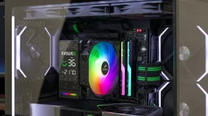 EVOLVEO QuietCool7, CPU chladič s digitálním displejem, 6x heatpipe, černý - obrázek 15