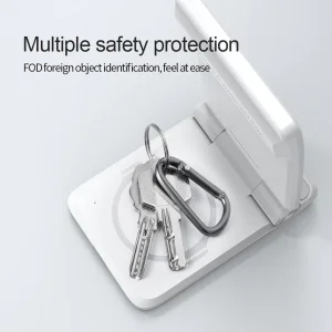 Nillkin PowerTrio 3v1 Bezdrátová Nabíječka MagSafe pro Samsung Watch White - obrázek 6