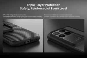 Nillkin CamShield PRO Zadní Kryt pro Xiaomi 17T Pro Black - obrázek 4