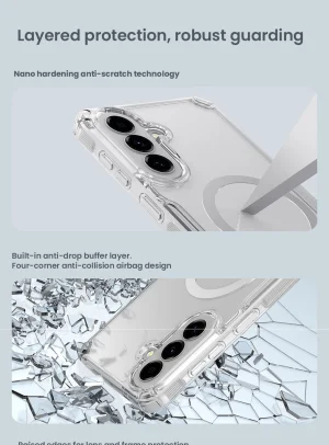 Nillkin Nature TPU PRO Magnetic Kryt pro Samsung Galaxy A57 Transparent - obrázek 2