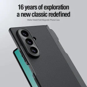 Nillkin Super Frosted FOLD Magnetic Pen Slot Zadní Kryt pro Samsung Galaxy Z Fold 8 Ultra Black - obrázek 3