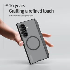 Nillkin Super Frosted FOLD Magnetic Pen Slot Zadní Kryt pro Samsung Galaxy Z Fold 8 Ultra Black - obrázek 5