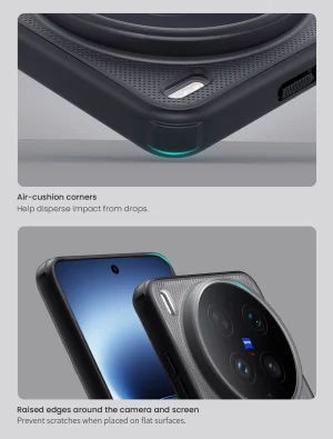 Nillkin Super Frosted PRO Magnetic Zadní Kryt pro Vivo X300 Ultra Transparent Black - obrázek 6
