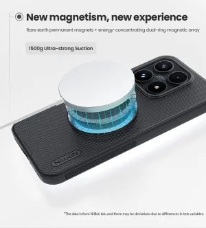 Nillkin Super Frosted PRO Magnetic Zadní Kryt pro Xiaomi 17 Black - obrázek 3