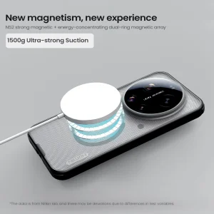 Nillkin Super Frosted PRO Magnetic Zadní Kryt pro Xiaomi 17 Ultra Transparent Black - obrázek 3