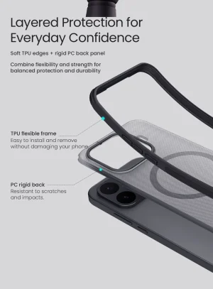 Nillkin Super Frosted PRO Magnetic Zadní Kryt pro Xiaomi 17T Transparent Black - obrázek 5
