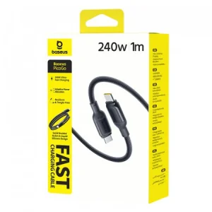 Baseus PicoGo Fast Charging Datový Kabel USB-C - USB-C 240W 1m Cosmic Black - obrázek 3