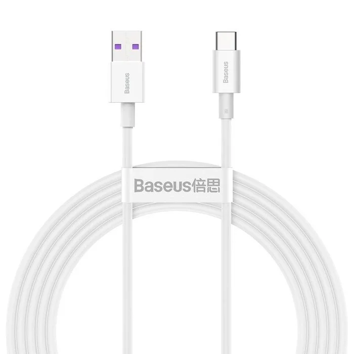 Baseus Superior Series Fast Charging Datový Kabel USB-A - USB-C 66W 2m White