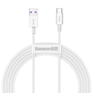 Baseus Superior Series Fast Charging Datový Kabel USB-A - USB-C 66W 2m White