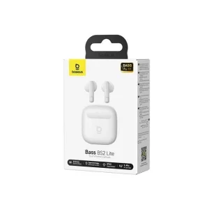Baseus Bass BS2 Lite Bezdrátová Sluchátka Moon White - obrázek 3