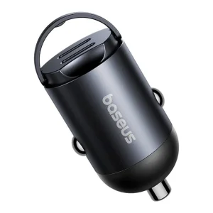 Baseus Tiny Star Mini Nabíječka do Auta USB-C/USB-C 30W Cosmic Black