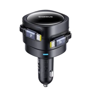 Baseus Enjoyment Max Nabíječka do Auta USB-C/USB-C 60W Cosmic Black - obrázek 2