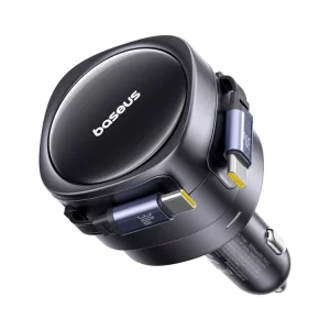 Baseus Enjoyment Max Nabíječka do Auta USB-C/USB-C 60W Cosmic Black - obrázek 5