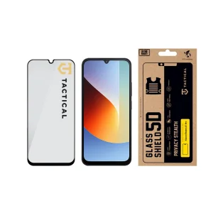Tactical Glass Shield Privacy Stealth 5D sklo pro Xiaomi Redmi A7 Pro Black - obrázek 2
