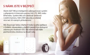 iGET SECURITY M6-4G Premium - Inteligentní zabezpečovací systém 4G/WiFi/LAN alarm, Android, iOS - obrázek 4