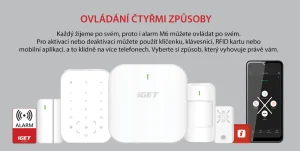 iGET SECURITY M6-4G Premium - Inteligentní zabezpečovací systém 4G/WiFi/LAN alarm, Android, iOS - obrázek 6