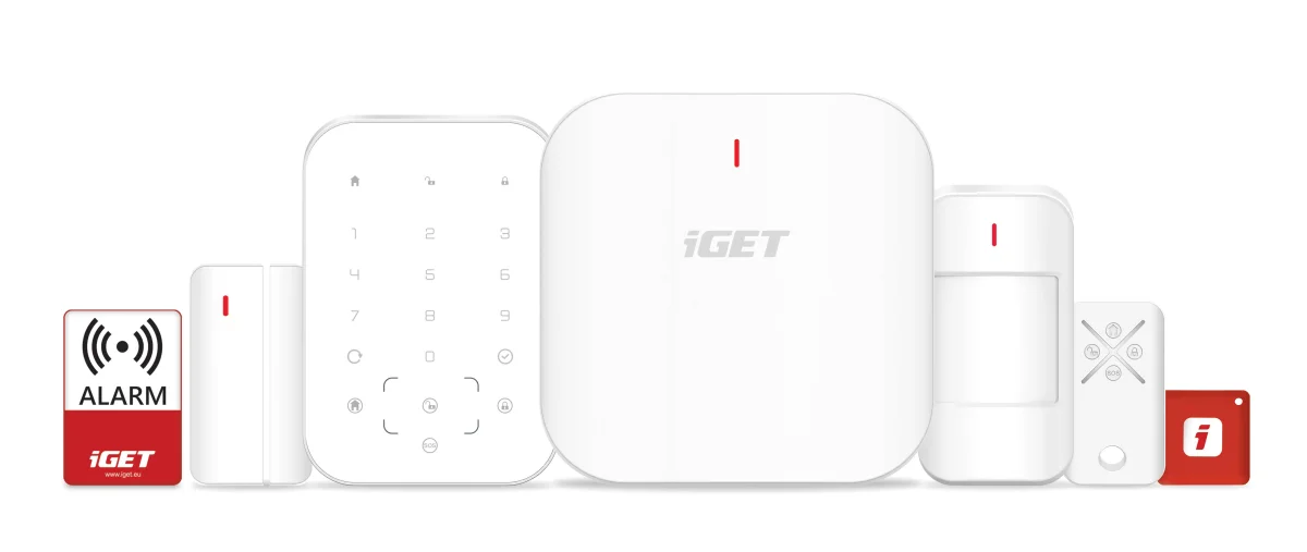 iGET SECURITY M6-4G Premium - Inteligentní zabezpečovací systém 4G/WiFi/LAN alarm, Android, iOS