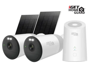iGET HGWNK108402S 2K Wi-Fi sada, 10CH NVR + 2 kamery, solární panel