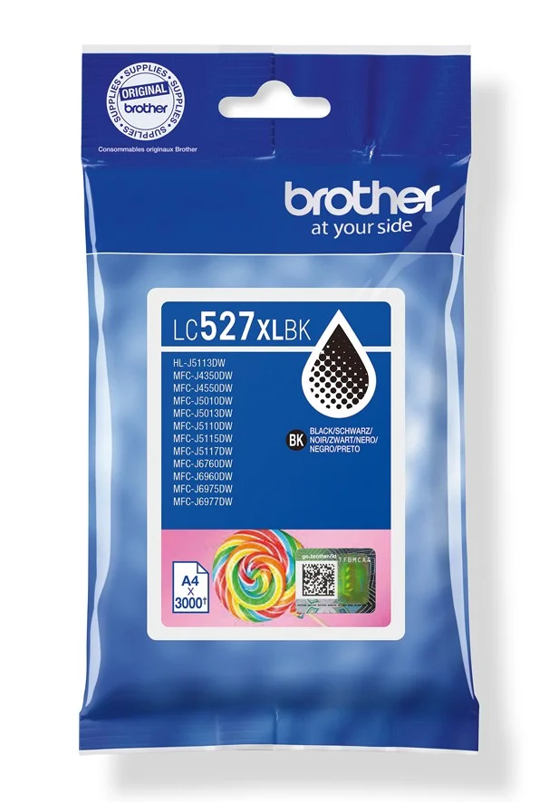 Inkoustová náplň Brother LC-527XLBK černá