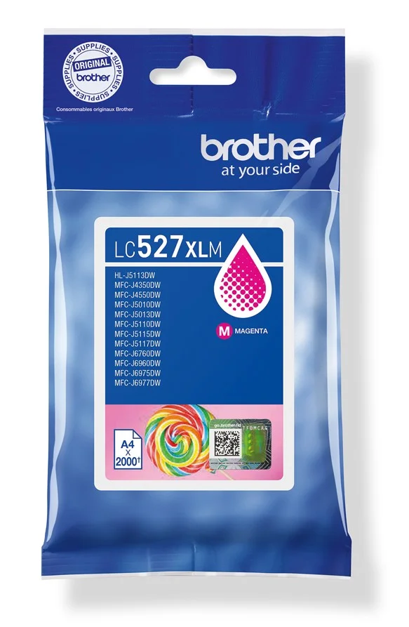 Inkoustová náplň Brother LC-527XLM purpurová