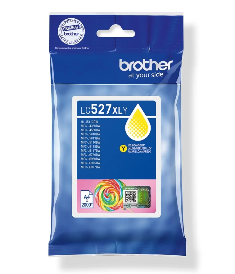 Inkoustová náplň Brother LC-527XLY žlutá