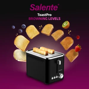 Salente ToastPro, topinkovač, nerez, černý - obrázek 3
