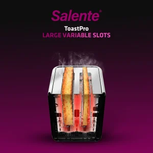 Salente ToastPro, topinkovač, nerez, černý - obrázek 6