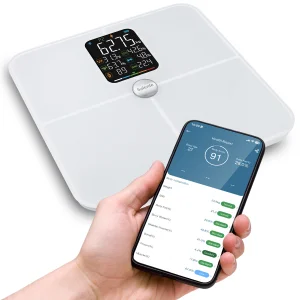 Salente BodyFit, chytrá osobní diagnostická fitness váha, Bluetooth, bílá - obrázek 6