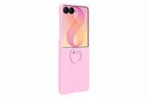 Samsung Silikonový magnetický kryt s držákem na prst pro Galaxy Z Flip8, Pink - obrázek 2