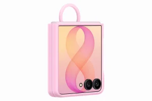 Samsung Silikonový magnetický kryt s držákem na prst pro Galaxy Z Flip8, Pink - obrázek 3