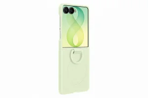Samsung Silikonový magnetický kryt s držákem na prst pro Galaxy Z Flip8, Mint - obrázek 2