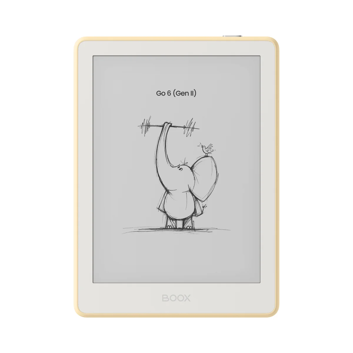 E-book ONYX BOOX GO 6 (Gen II), custard, 6" Carta 1300, 32GB, Bluetooth, Android 11, E-ink displej