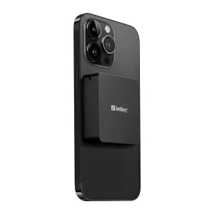 Sandberg 3in1 Magnet Powerbank 5000 mAh, magnetická powerbanka s bezdrátovým nabíjením, černá - obrázek 7