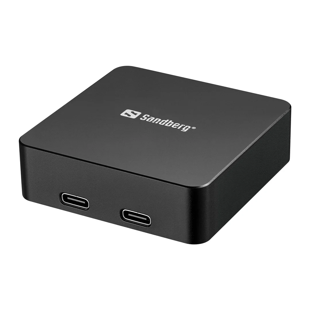 Sandberg 3in1 Magnet Powerbank 5000 mAh, magnetická powerbanka s bezdrátovým nabíjením, černá