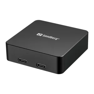 Sandberg 3in1 Magnet Powerbank 5000 mAh, magnetická powerbanka s bezdrátovým nabíjením, černá