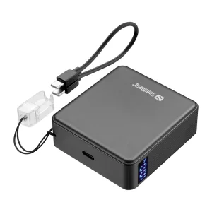 Sandberg Nano Powerbank 10000 mAh PD20W, kompaktní powerbanka s USB-C kabelem, černá - obrázek 3