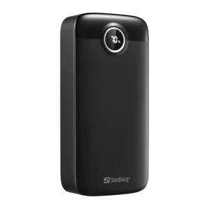 Sandberg SemiSolidState Powerbank 20000 mAh PD20W, kompaktní powerbanka, černá - obrázek 2