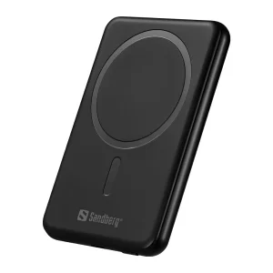 Sandberg SemiSolidState Magnet Powerbank 5000 mAh PD20W, magnetická powerbanka, černá - obrázek 3