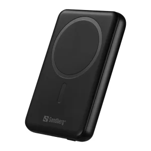 Sandberg SemiSolidState Magnet Powerbank 10000 mAh PD20W, magnetická powerbanka, černá - obrázek 3