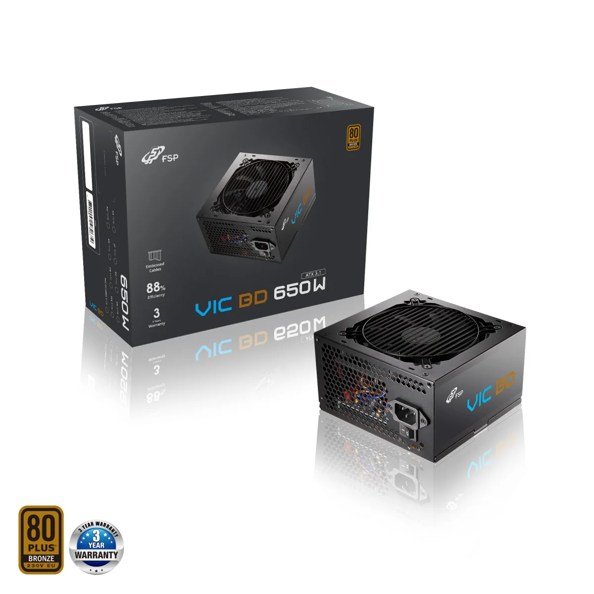 FSP VIC BD 650, 80PLUS BRONZE, ATX 3.1, 650W