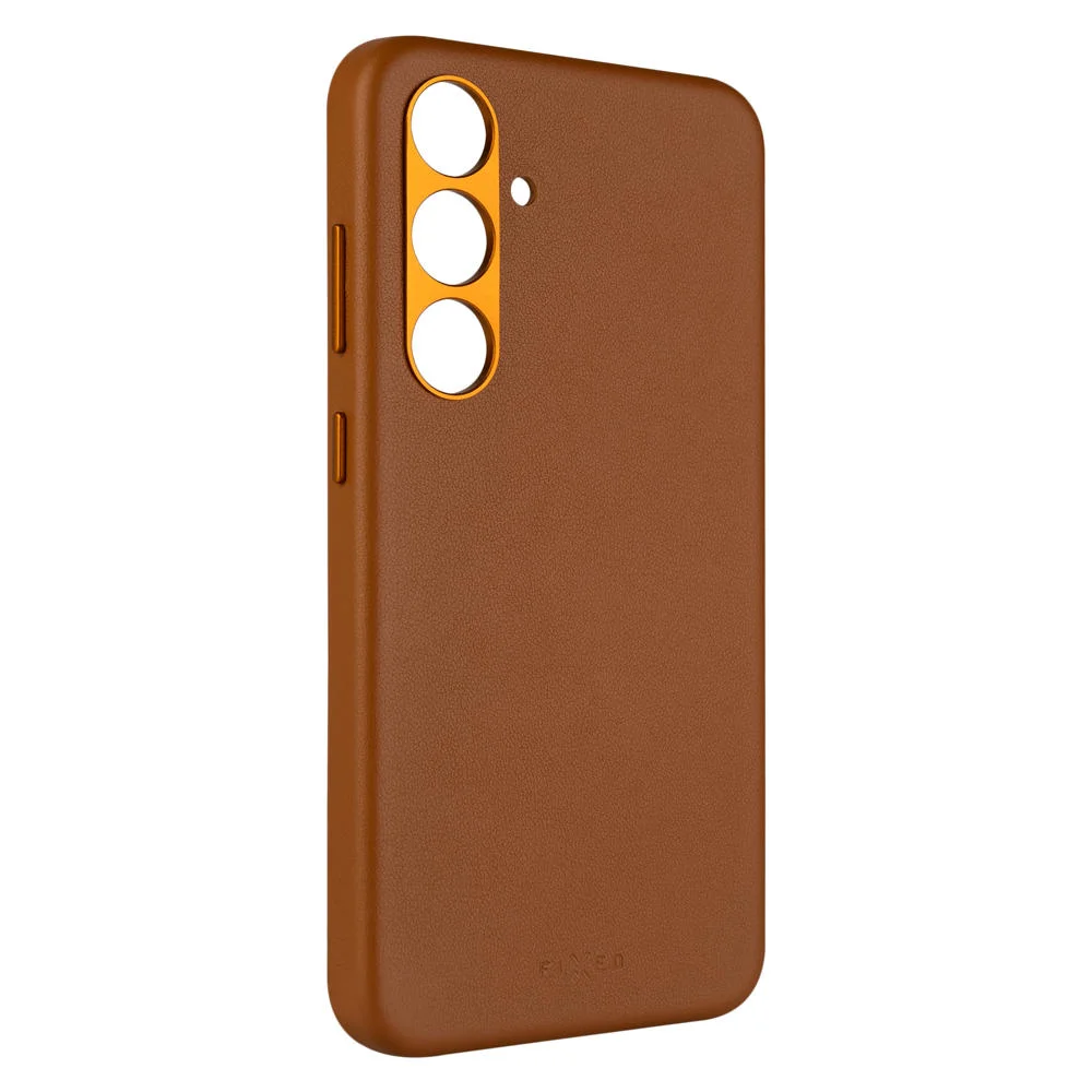 Kryt FIXED MagLeather MagSafe Galaxy S24+, hnědý