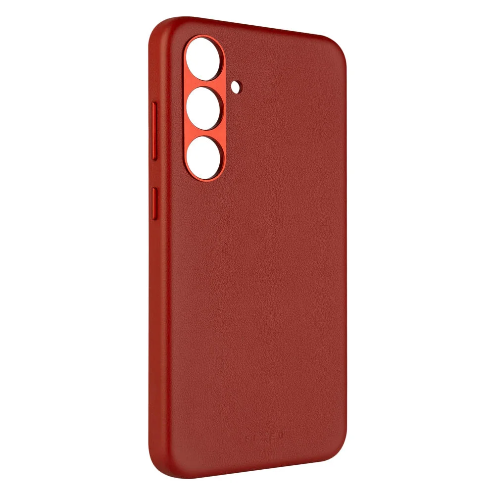Kryt FIXED MagLeather MagSafe Galaxy S24+, červený